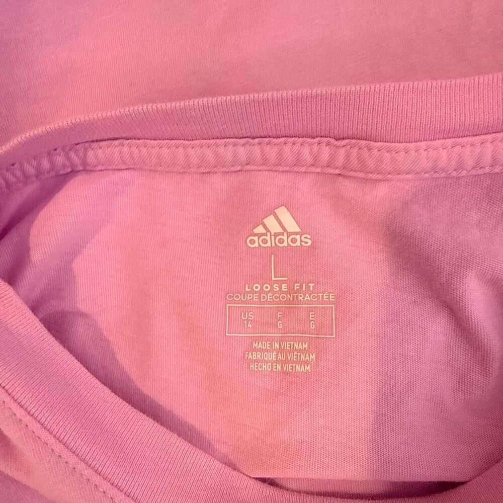 Adidas Women's Pink and Purple Shirt - Picture 5 of 5